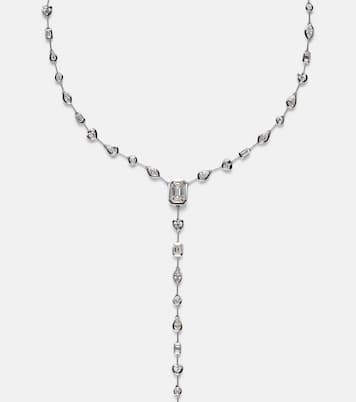 Illusion 18kt white gold necklace with diamonds | Shay Jewelry