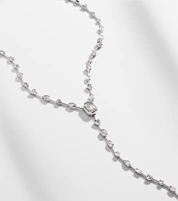 Illusion 18kt white gold necklace with diamonds | Shay Jewelry
