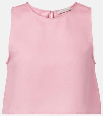 Crop top Kobe de lino | Asceno