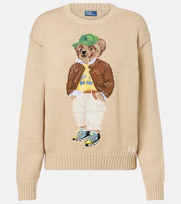 Pullover Polo Bear in cotone con intarsio | Polo Ralph Lauren