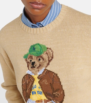 Pullover Polo Bear in cotone con intarsio | Polo Ralph Lauren