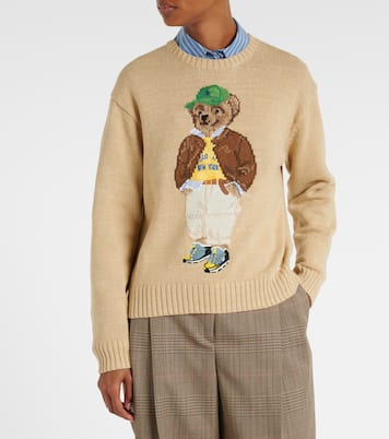 Pullover Polo Bear in cotone con intarsio | Polo Ralph Lauren