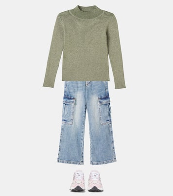 Ginevra cotton-blend lamé sweater | Molo