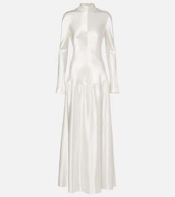 Robe longue Mila en satin | Fforme