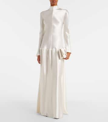 Robe longue Mila en satin | Fforme