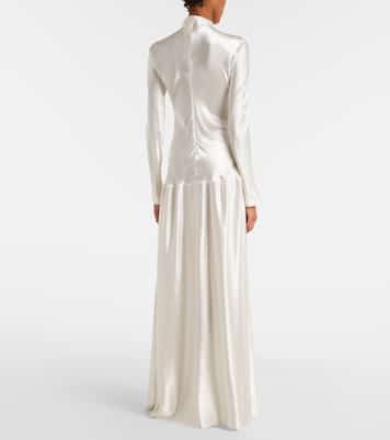 Robe longue Mila en satin | Fforme