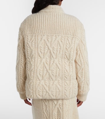 Melgven wool and mohair-blend down cardigan | Moncler Grenoble