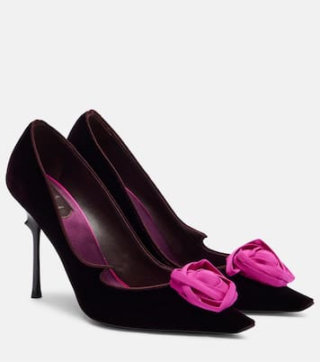 Pumps Rose Vivier 100 aus Samt | Roger Vivier