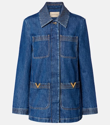Feldjacke VGold aus Denim | Valentino