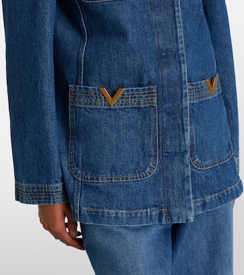 Feldjacke VGold aus Denim | Valentino