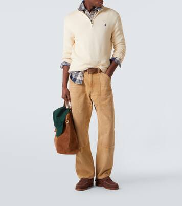 Pantalones rectos de lona de algodón | Polo Ralph Lauren