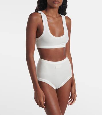 Tyra cotton-blend briefs | Calvin Klein Collection