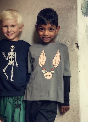 Bat cotton jersey T-shirt  | Mini Rodini