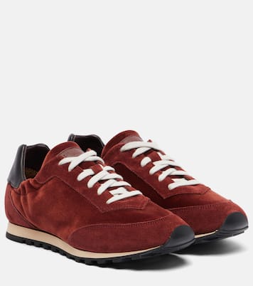 Sneakers Slim Runner aus Samt mit Veloursleder | Le Monde Béryl