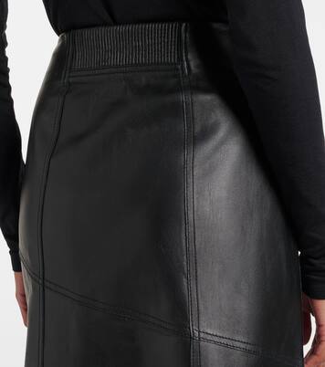 Bleistiftrock aus Leder | Victoria Beckham