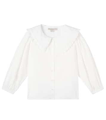 Coeur ruffled cotton shirt | Konges Sløjd