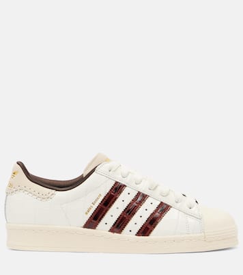 x Wales Bonner Superstar croc-effect leather sneakers | Adidas