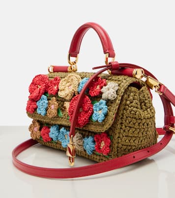 My Sicily Mini raffia-effect top-handle bag | Dolce&Gabbana