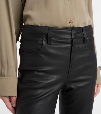 Pantalones bootcut Sophie de piel | AG Jeans