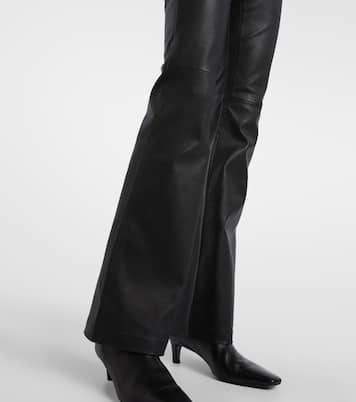 Pantalones bootcut Sophie de piel | AG Jeans