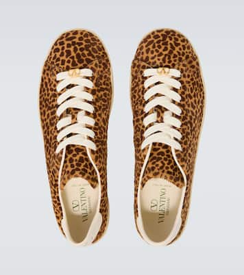 Baskets Royco en cuir façon poulain | Valentino Garavani