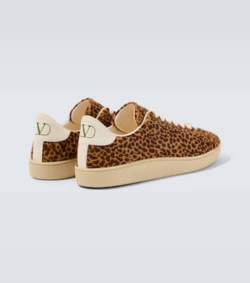 Baskets Royco en cuir façon poulain | Valentino Garavani