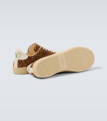 Baskets Royco en cuir façon poulain | Valentino Garavani