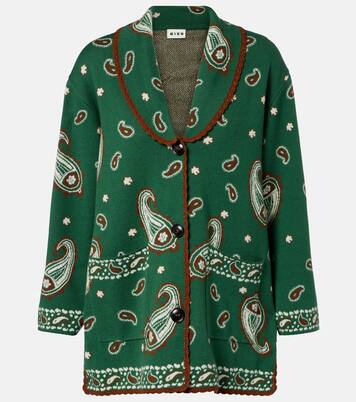 Morla paisley wool and cotton cardigan | Rixo