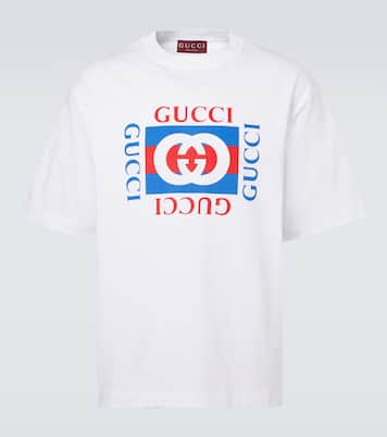 T-Shirt Interlocking G aus Baumwoll-Jersey | Gucci