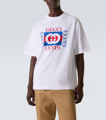 T-Shirt Interlocking G aus Baumwoll-Jersey | Gucci