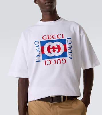 T-Shirt Interlocking G aus Baumwoll-Jersey | Gucci