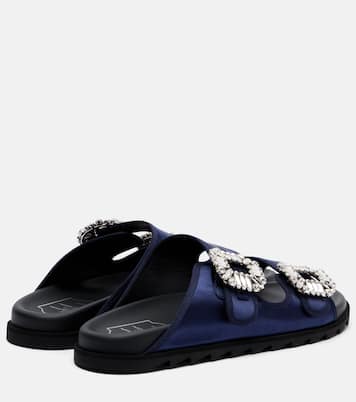 Slidy Viv' satin sandals | Roger Vivier