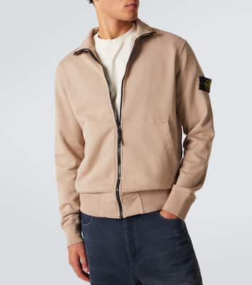 Compass cotton zip-up sweatshirt | Stone Island
