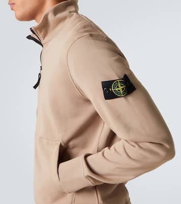 Compass cotton zip-up sweatshirt | Stone Island