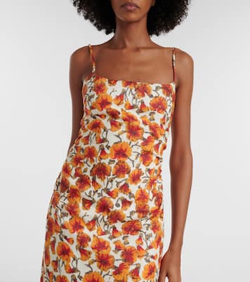 Floral linen midi dress | SIR