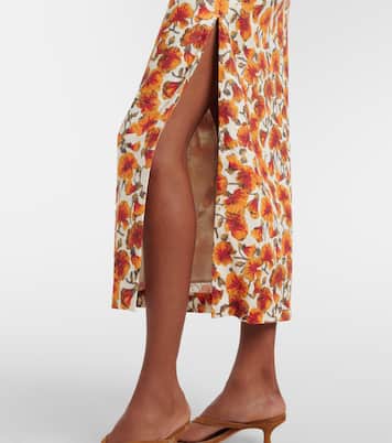 Floral linen midi dress | SIR