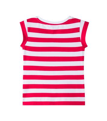 x Hello Kitty striped cotton-blend T-shirt | Monnalisa