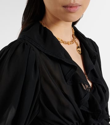 Ruffled silk blouse | Chloé