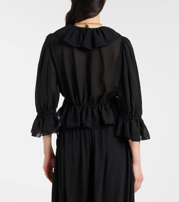 Ruffled silk blouse | Chloé