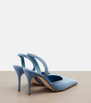 Slingback-Pumps Borelapla aus Veloursleder | Manolo Blahnik
