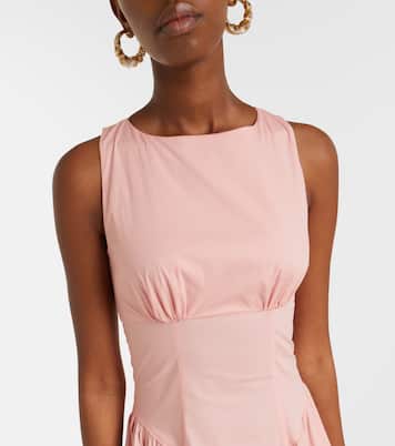 Gwen cotton poplin midi dress | Staud