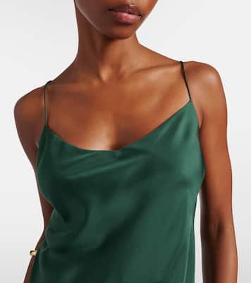 Lille silk twill slip dress | Asceno