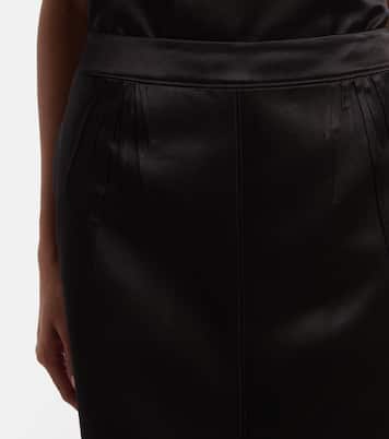 Satin pencil skirt | Saint Laurent