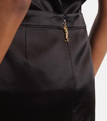 Satin pencil skirt | Saint Laurent