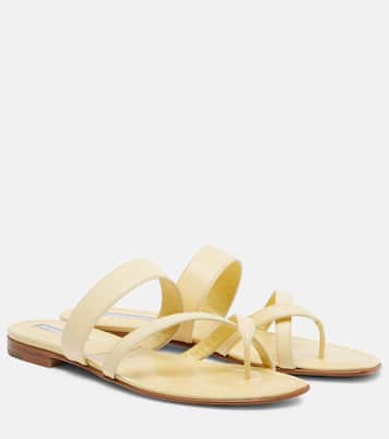 Susaflat leather thong sandals | Manolo Blahnik