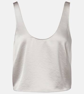 Barb satin tank top | Leset
