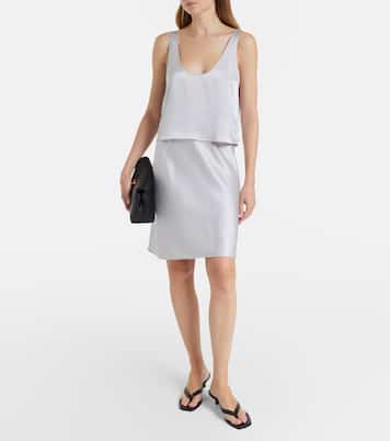 Barb satin tank top | Leset