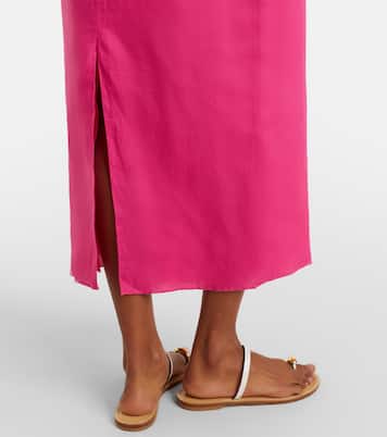 Orly cutout linen midi dress | Cala de la Cruz