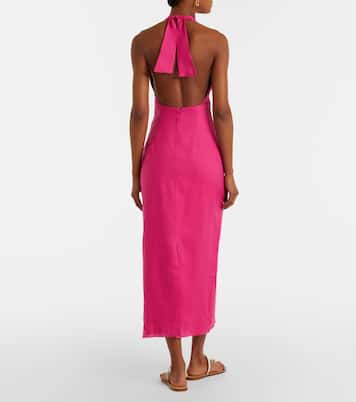 Orly cutout linen midi dress | Cala de la Cruz