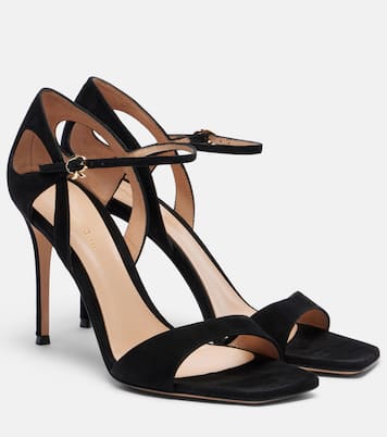 Suede slingback sandals | Gianvito Rossi